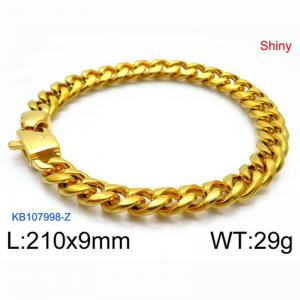 Stainless Steel Gold-plating Bracelet - KB107998-Z
