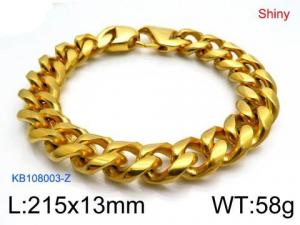 Stainless Steel Gold-plating Bracelet - KB108003-Z