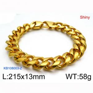 Stainless Steel Gold-plating Bracelet - KB108003-Z