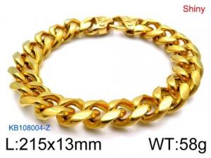 Stainless Steel Gold-plating Bracelet - KB108004-Z