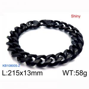 Stainless Steel Black-plating Bracelet - KB108005-Z