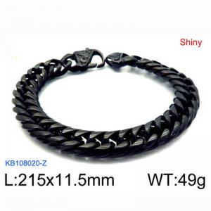 Stainless Steel Black-plating Bracelet - KB108020-Z