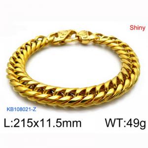 Stainless Steel Gold-plating Bracelet - KB108021-Z