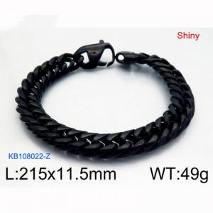 Stainless Steel Black-plating Bracelet - KB108022-Z