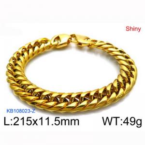 Stainless Steel Gold-plating Bracelet - KB108023-Z