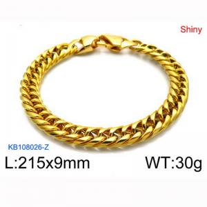 Stainless Steel Gold-plating Bracelet - KB108026-Z