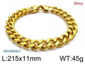 Stainless Steel Gold-plating Bracelet - KB108028-Z