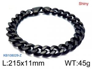 Stainless Steel Black-plating Bracelet - KB108029-Z