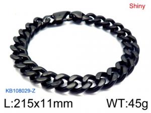 Stainless Steel Black-plating Bracelet - KB108029-Z