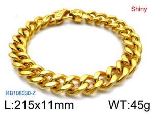 Stainless Steel Gold-plating Bracelet - KB108030-Z