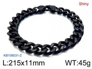 Stainless Steel Black-plating Bracelet - KB108031-Z