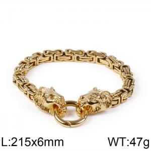 Stainless Steel Gold-plating Bracelet - KB108248-Z