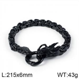Stainless Steel Black-plating Bracelet - KB108252-Z