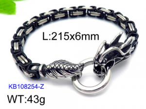 Stainless Steel Black-plating Bracelet - KB108254-Z