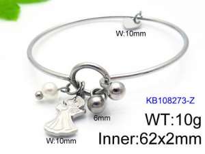 Stainless Steel Bangle - KB108273-Z