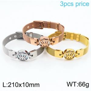 Stainless Steel Gold-plating Bracelet - KB108626-K