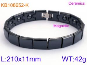 Stainless steel with Ceramic Bracelet - KB108652-K