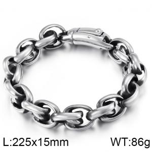 Stainless Steel Bracelet(Men) - KB109007-BD