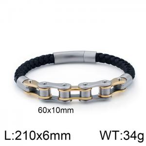 Stainless Steel Bicycle Bracelet - KB109014-K