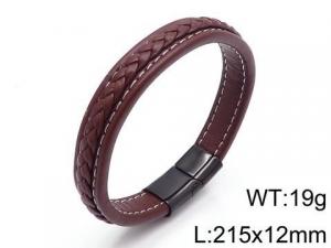 Leather Bracelet - KB109087-QM
