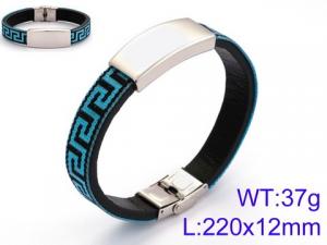 Leather Bracelet - KB109871-JR