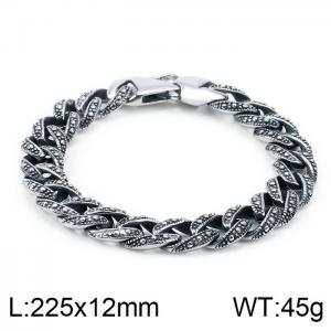 Stainless Steel Bracelet(Men) - KB109994-BD