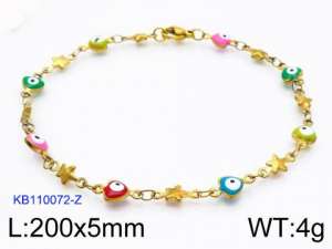 Stainless Steel Gold-plating Bracelet - KB110072-Z