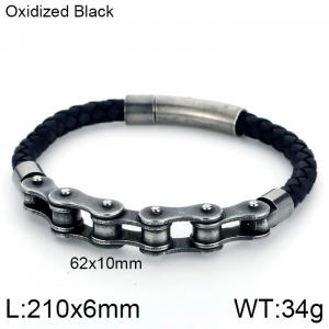 Stainless Steel Bicycle Bracelet - KB110109-K
