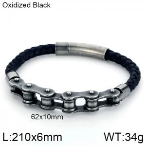 Stainless Steel Bicycle Bracelet - KB110109-K