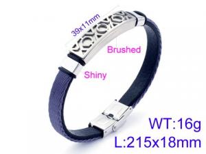 Leather Bracelet - KB110135-JR