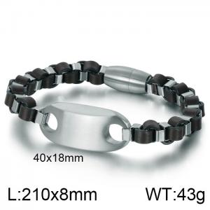 Leather Bracelet - KB110138-JR