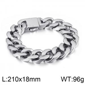 Stainless Steel Bracelet(Men) - KB110455-K