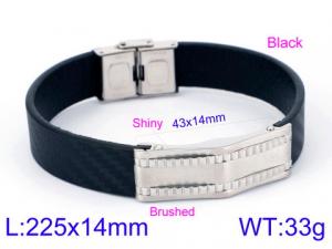 Leather Bracelet - KB110497-JR