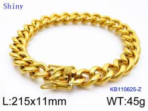 Stainless Steel Gold-plating Bracelet - KB110625-Z