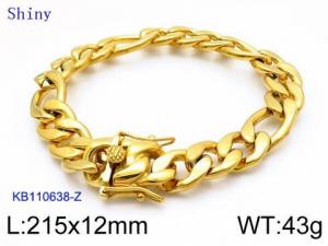 Stainless Steel Gold-plating Bracelet - KB110638-Z