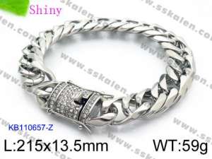 Stainless Steel Bracelet(Men) - KB110657-Z