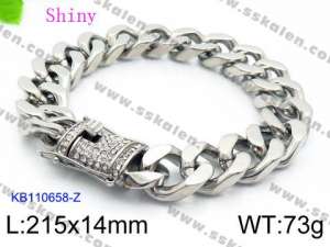 Stainless Steel Bracelet(Men) - KB110658-Z