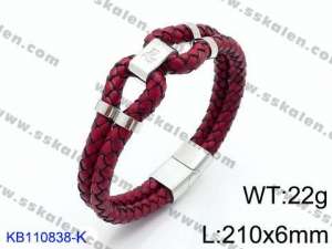 Leather Bracelet - KB110838-K