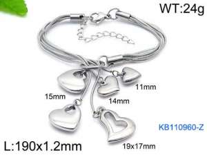 Stainless Steel Bracelet(women) - KB110960-Z