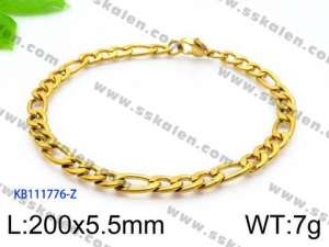 Stainless Steel Gold-plating Bracelet - KB111776-Z