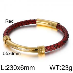 Leather Bracelet - KB111846-K