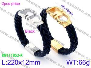 Leather Bracelet - KB111852-K