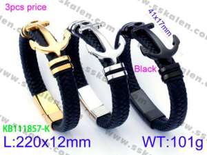 Leather Bracelet - KB111857-K