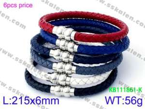 Leather Bracelet - KB111861-K