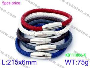 Leather Bracelet - KB111866-K