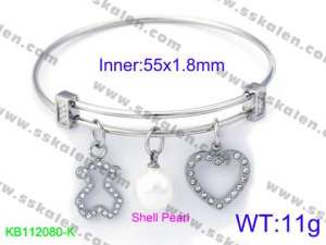 Stainless Steel Bangle - KB112080-K