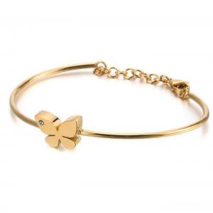 Stainless Steel Gold-plating Bangle - KB112201-GC
