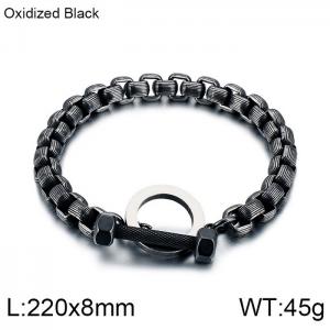 Stainless Steel Bracelet(Men) - KB112414-K