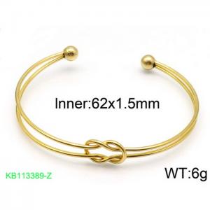 Stainless Steel Gold-plating Bangle - KB113389-Z