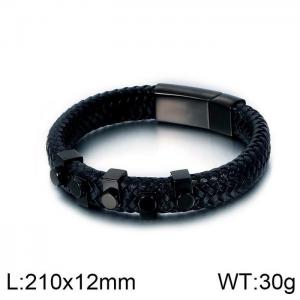 Leather Bracelet - KB113664-KFC